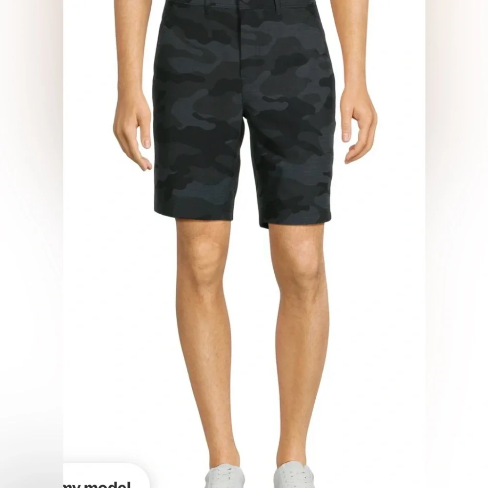George Big & Tall Men’s Black Camo Shorts! NWT!‎